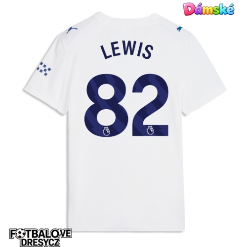 Manchester City Rico Lewis #82 Dámské Alternativní Dres 2026-27 Krátký Rukáv Manchester City Rico Lewis #82 Dámské Alternativní Dres 2026-27 Krátký Rukáv
